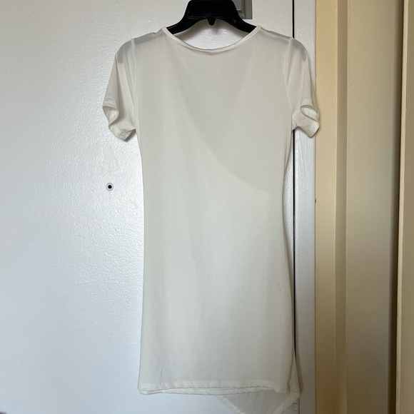 SOLD!!Free with purchase!! Ivory asymmetric dress in size small - Picture 2 of 2